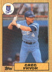 1987 Topps Baseball Cards      761     Greg Pryor